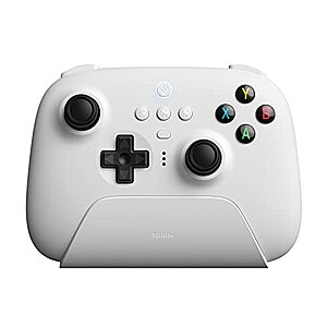 $37.99: 8Bitdo Ultimate 2.4g Wireless Controller with Charging Dock for Windows, Android & Raspberry Pi (White)