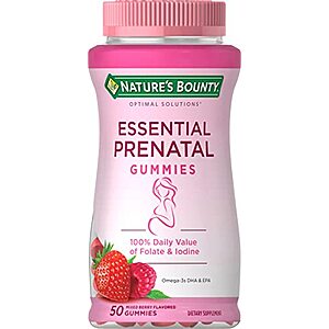 $7.25: Nature's Bounty Essential Prenatal Gummies, 50 Count