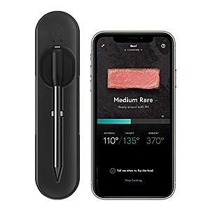 $49.00: Yummly Smart Meat Thermometer with Wireless Bluetooth Connectivity