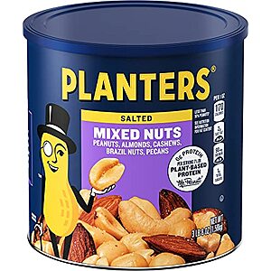 $11.18 /w S&S: 56-oz Planters Mixed Nuts (Peanuts, Almonds, Cashews, Brazil Nuts, Pecans)