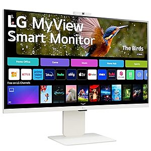 $499.99: LG 32SR85U-W 32-inch MyView 4K UHD, IPS Display, webOS Smart Monitor