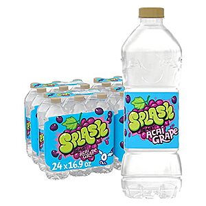$8.81 /w S&S: 24-Pack 16-Oz Splash Blast Flavored Water Beverage (Acai Grape)
