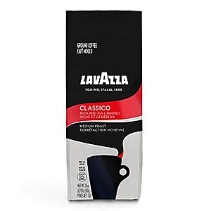 $4.50 /w S&S: Lavazza Classico Ground Coffee Blend, Medium Roast, 12-Ounce Bag