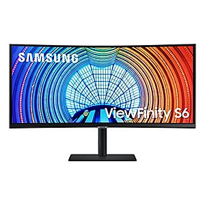 $381.61: SAMSUNG Viewfinity S65UA Series 34-Inch Ultrawide QHD Curved Monitor, 100Hz, USB-C, HDR10 (LS34A654UBNXGO)