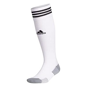$4.48: adidas Copa Zone Cushion 4 Soccer Socks (1-Pair), White/Black, Medium