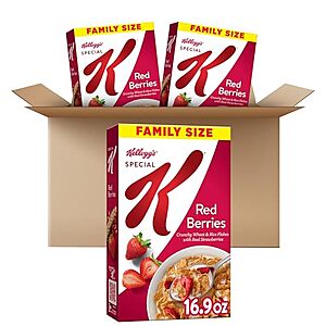 $8.98 /w S&S: Kellogg's Special K Cold Breakfast Cereal (3 Boxes) Amazon