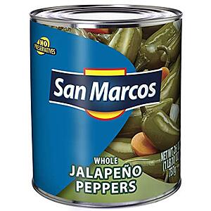 $1.50 /w S&S: 26-oz San Marcos Whole Jalapeno Peppers at Amazon