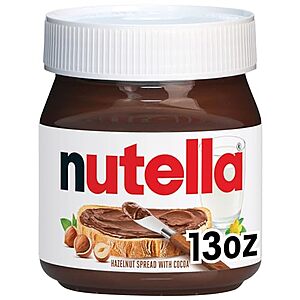 $2.99: 13-Oz Nutella Hazelnut Spread Jar w/ Cocoa