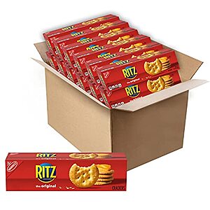 $15.53 /w S&S: RITZ Original Crackers, 12 - 3.4 oz. Boxes ($1.29 ea)
