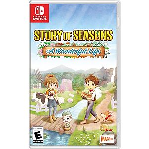 $19.99: Story of Seasons: A Wonderful Life - Nintendo Switch