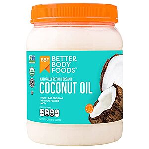 $8.97 /w S&S: BetterBody Foods Organic, Naturally Refined Coconut Oil, 56 Fl Oz