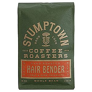 $8.39 /w S&S: 12oz Stumptown Coffee Roasters Hair Bender Whole Bean Coffee
