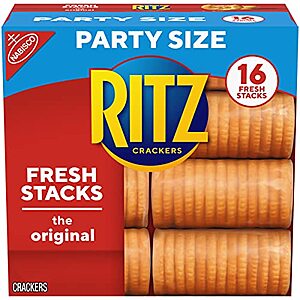$3.89 /w S&S: 23.7-Ounce 16-Sleeves Ritz Crackers Flavor Party Size Box