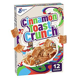 $1.59: 12-Oz Cinnamon Toast Crunch Breakfast Cereal