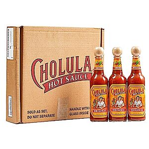 $11.56 /w S&S: Cholula Original Hot Sauce 12 fl oz, 3 count