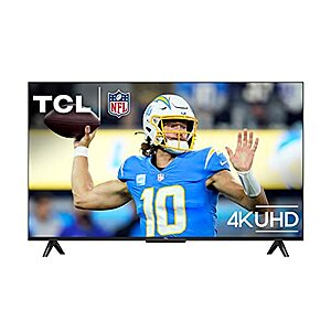 $190: TCL 43-Inch Class S4 4K LED Smart TV with Google (43S450G, 2023 Model)