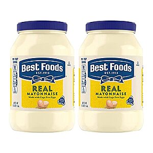 $4.13: Best Foods Real Mayonnaise Gluten Free, 48 oz, Twin Pack