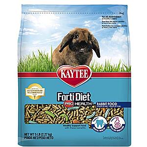$6.36: Kaytee Forti-Diet Pro Health Adult Rabbit Food, 5-Lb Bag