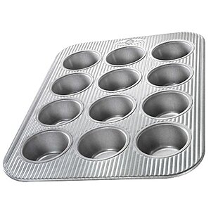 $11.29: USA Pan Bakeware Muffin Pan, 12-Well, Aluminized Steel