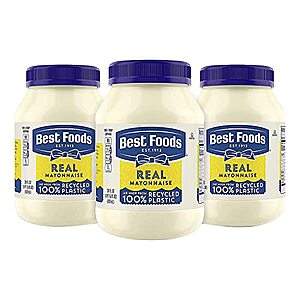 Select Amazon Accounts: 3-Pack 30oz Best Foods Mayonnaise $3.90
