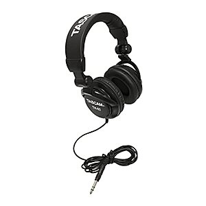 $9.96: Tascam TH-02-B Multi-Use Studio Grade Headphones