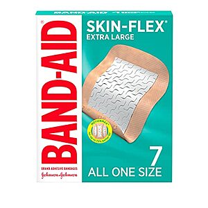 [S&S] $2.38: Band-Aid Brand Skin-Flex Adhesive Bandages, Extra Large, 7 ct at Amazon