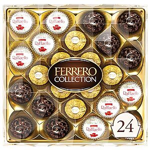 [S&S] $6.94: 24-Count Ferrero Rocher Fine Hazelnut Chocolate Candy Gift Box (Assorted)