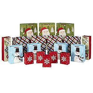 $9.42: Hallmark Bulk Christmas Gift Bags Assorted Sizes (18 Gift Bags)