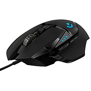 $35: Logitech G502 HERO Wired Gaming Mouse w/ RGB Lighting (Black) at Amazon