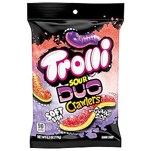 6.3-Oz Trolli Sour Brite Crawlers Candy (Duo Crawlers) $0.90 + Free Store Pickup on Orders $10+