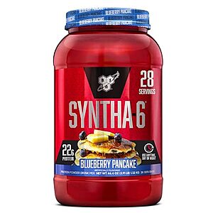 [S&S] $23.93: BSN SYNTHA-6 Whey Protein Powder, 28 Servings