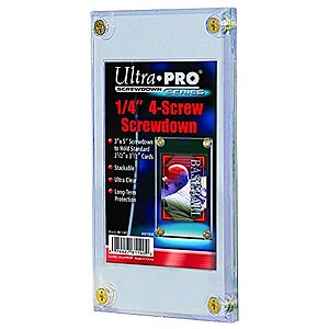 $2.03: Ultra Pro 1/4" Screwdown Recessed Trading Card Holder