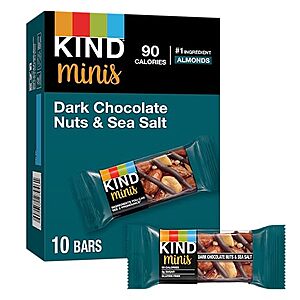 [S&S] $3.50: KIND Minis, Dark Chocolate Nuts & Sea Salt, 10 Count