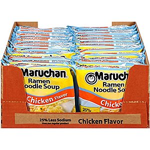 $6.96: 24-Pack 3-Oz Maruchan Ramen (Less Sodium Chicken)