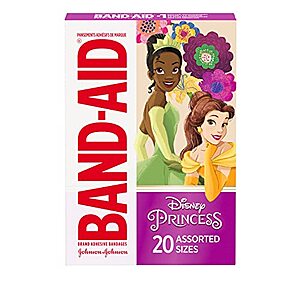 [S&S] $1.79: 20-Count Band-Aid Brand Adhesive Bandages for Minor Cuts & Scrapes (Disney Princess Characters)
