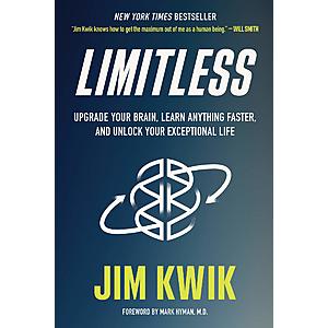 Limitless: Upgrade Your Brain, Learn Anything Faster by Jim Kwik (Kindle eBook) $1