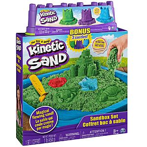 Kinetic Sand 1lb Sandbox Set with 3 Bonus Sandcastles (4.5oz each) $1.97 each for 8. BJ's Wholesale Club