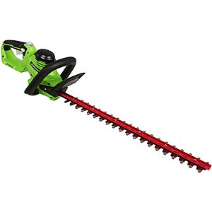 Limited-time deal: Greenworks 24V 22" Cordless Laser Cut Hedge Trimmer, Tool Only - $35.20 at Amazon