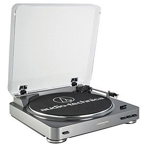 Audio Technica ATLP60USB LP to USB Digital Belt Drive Turntable - Silver + Free Shipping @ Target.com $90.96