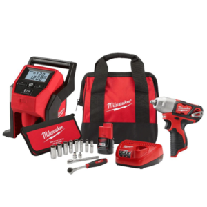 Milwaukee M12 12V Cordless 3/8" Impact Wrench + Compact Inflator Bundle $126 + Free Shipping