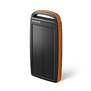 Prime 20000mAh Portable Charger 2-Port Solar Power Bank for $20.00