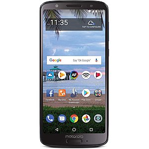 It's Back..$34.99..TracFone Motorola Moto G6 4G LTE Prepaid Smartphone (Locked) - Black - 32GB - Sim Card Included - CDMA (Renewed) (TFMTXT1925DCR)