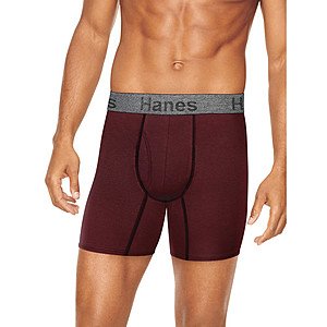 5-Count Men's Hanes Comfort Flex Fit Cotton Stretch Boxer Briefs (Medium) $10 + In-Store Pickup