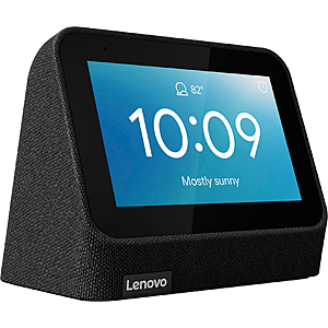 Lenovo - Smart Clock (2nd Gen) 4" Smart Display with Google Assistant $35