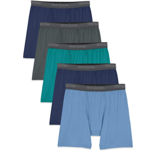 Fruit of the Loom Men's Lightweight Micro-Stretch Boxer Briefs - 5 Pack on AMAZON