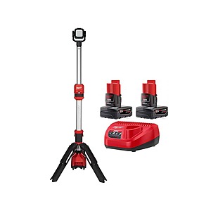 Milwaukee M12 12V 1400 Lumen LED Stand Light w/ 2x 6.0 Ah Batteries & Charger $199 + Free Shipping