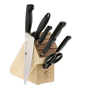 ZWILLING Four Star Anniversary 8-pc Knife Block Set, Black $140 + FREE SHIPPING @ Best Buy