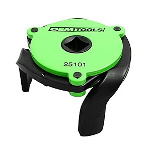 3-Jaw OEMTOOLS Adjustable Magnetic Oil Filter Wrench (Black & Green) $15