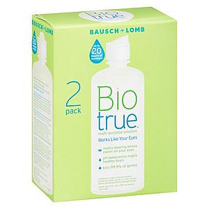 2-Pk of 10oz Biotrue Multi Purpose Contact Lens Solution (Soft Lenses) $9 + Free Store Pickup