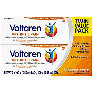 Voltaren Arthritis Pain Relief Topical Gel 3.53oz x 2 pack AND One Advil 50 ct Caplets  $20.53 ac's FREE SHIP TO HOME Walgreens (FSA eligible)